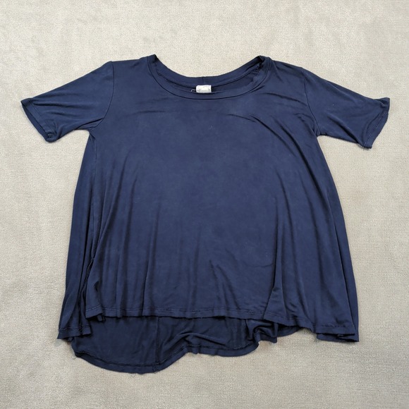 Blu Pepper Y2K Swing Top Medium Navy Blue High Low Hem Oversized Streetwear — photo 2
